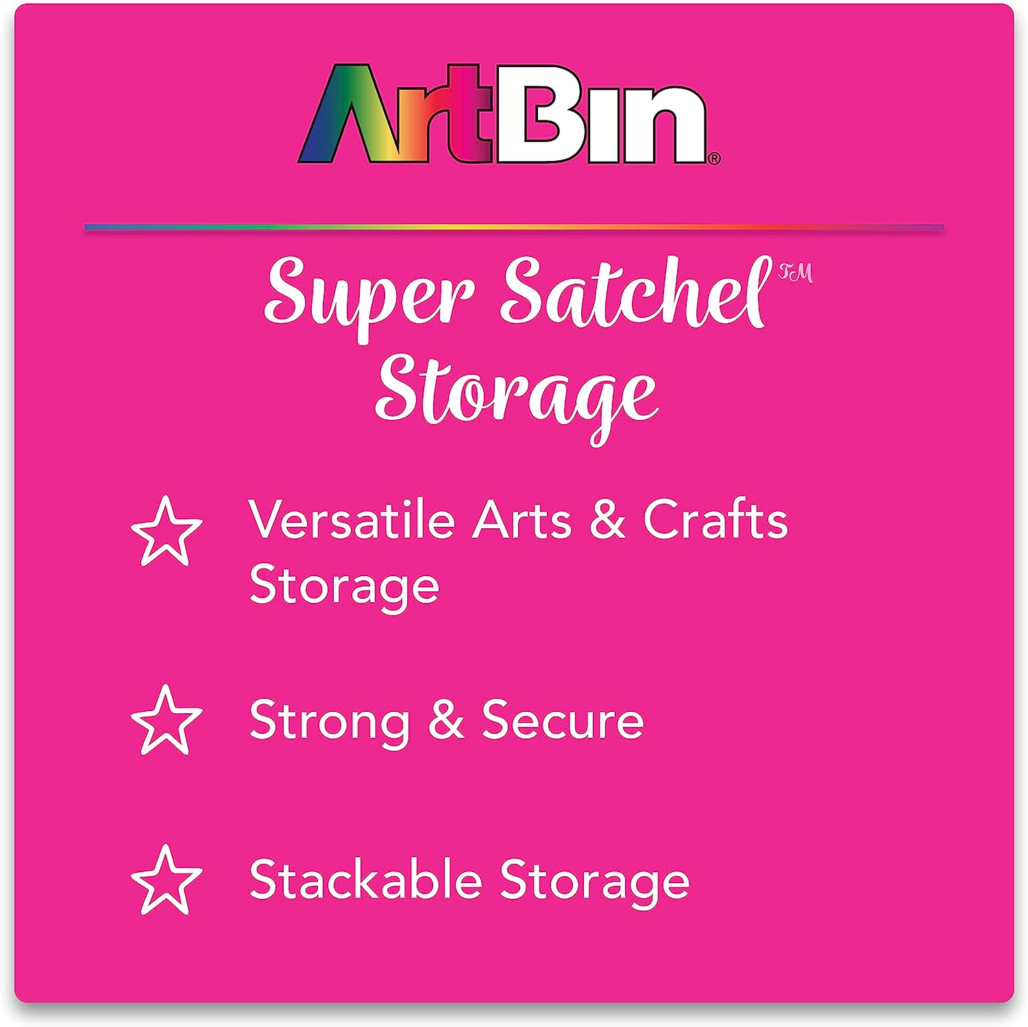 ArtBin 6934AB Satchel with Marker Tray, Art & Craft Organizer, [1] Plastic Storage Case, Clear, Semi, 0 - Image 6